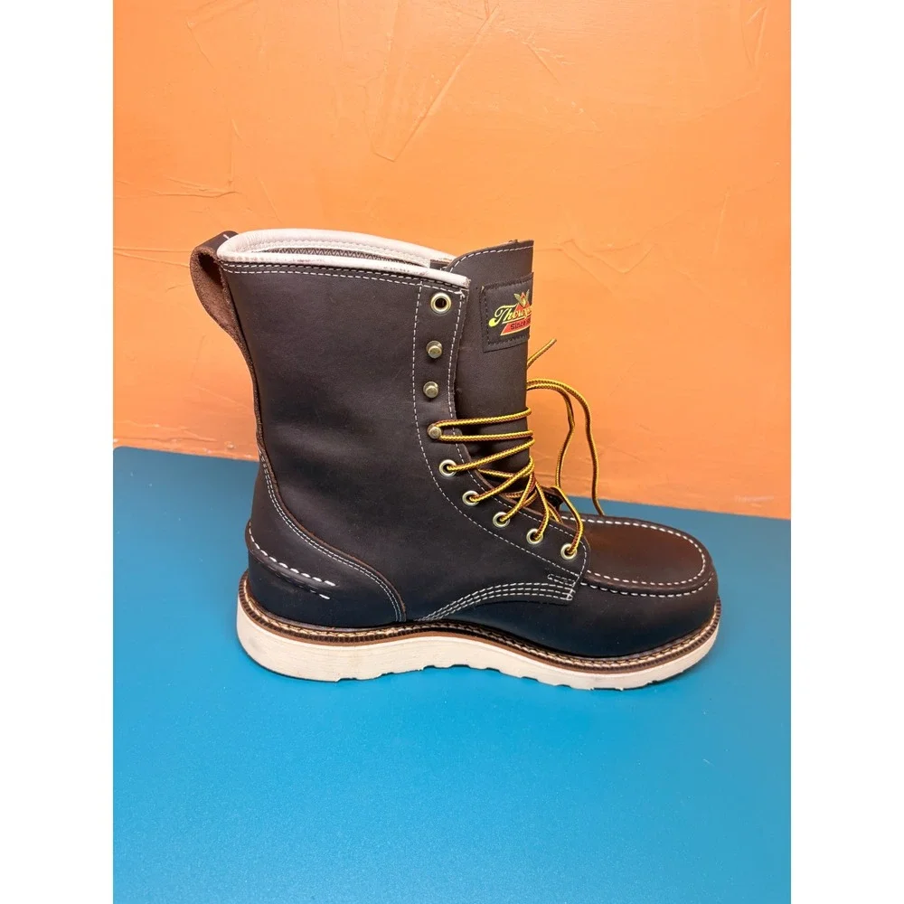 Thorogood 1957 Series Mens 9.5D Dark Brown 8in Waterproof Steel Toe Boots
